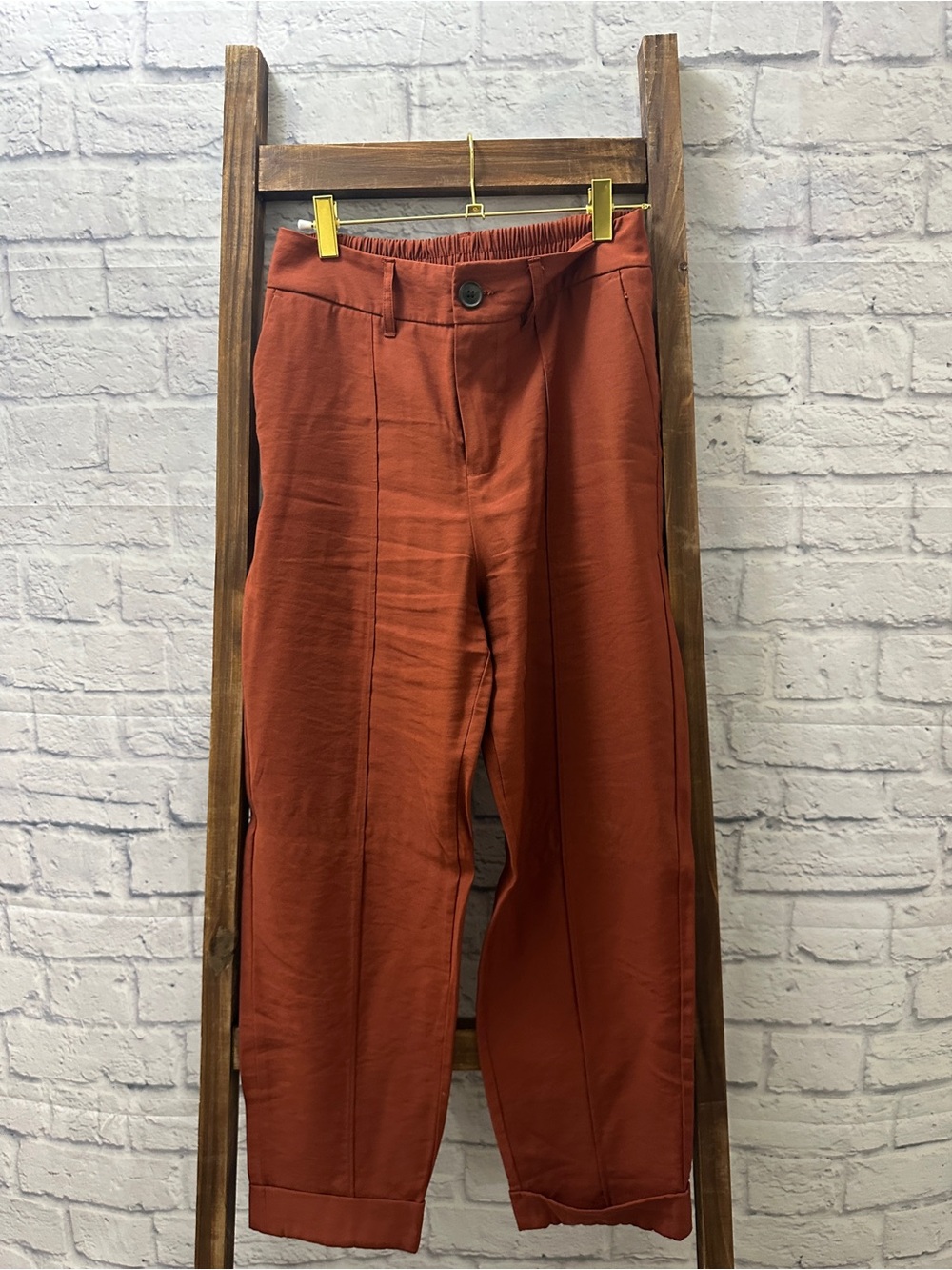 a new day Rust Orange Casual Trousers
